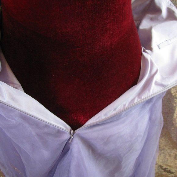 Cocomelody long lavender convertible strapless tulle gown - Picture 7 of 14